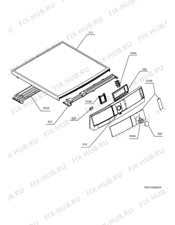 Взрыв-схема стиральной машины Electrolux WASL6E200 - Схема узла Command panel 037